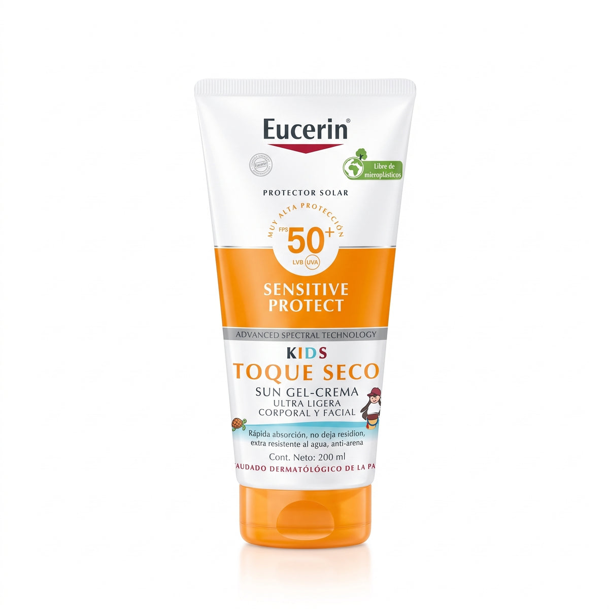 Bloqueador Eucerin Toque seco Kids FPS50 200ml