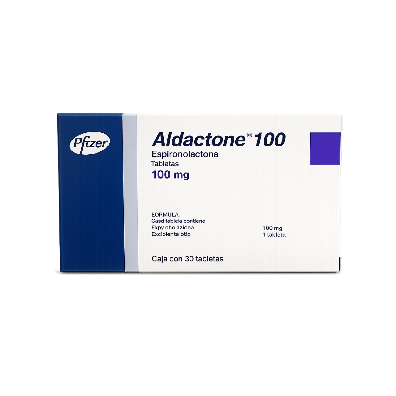 Aldactone 100 mg 30 tabletas