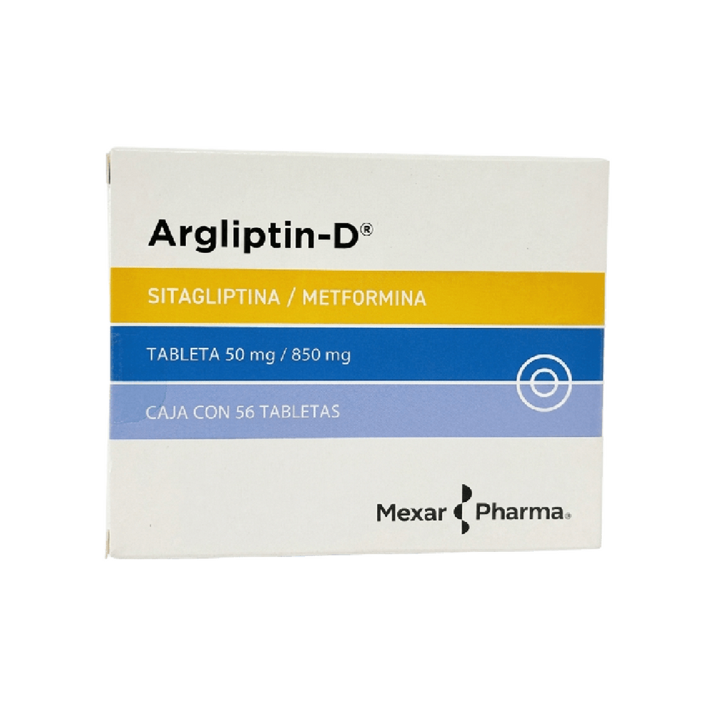 ARGLIPTIN-D  50MG/850MG CAJA CON 56 TABS