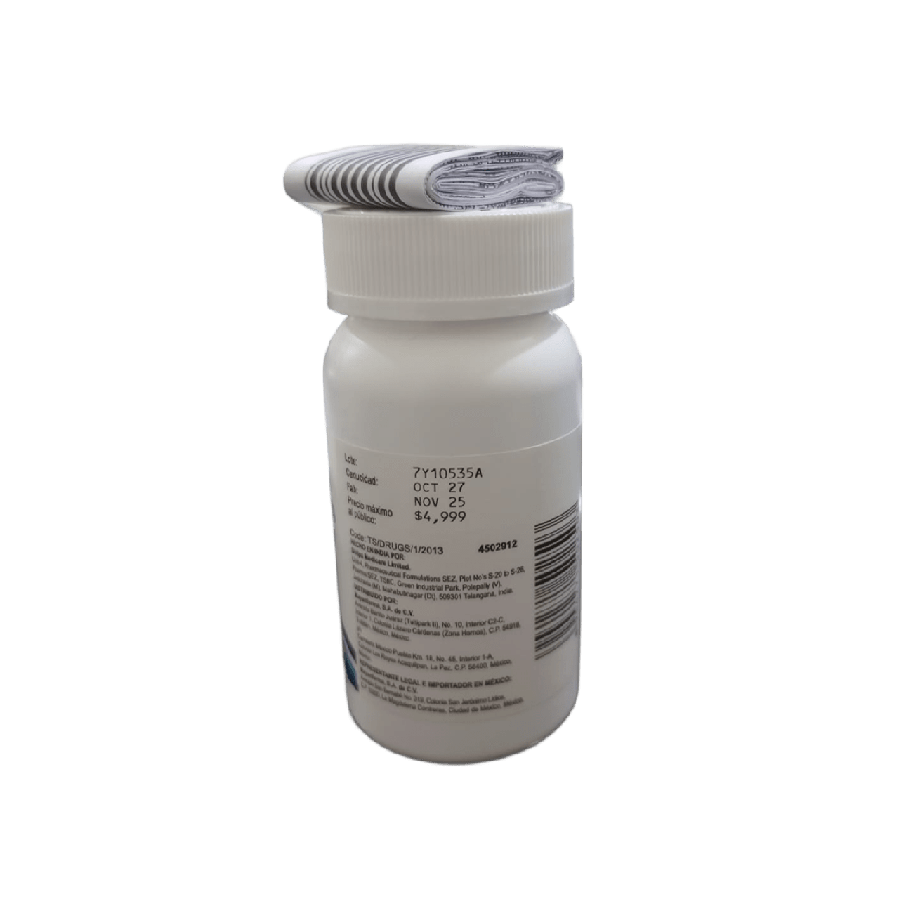 Capecitabina 500 mg 120 tabletas