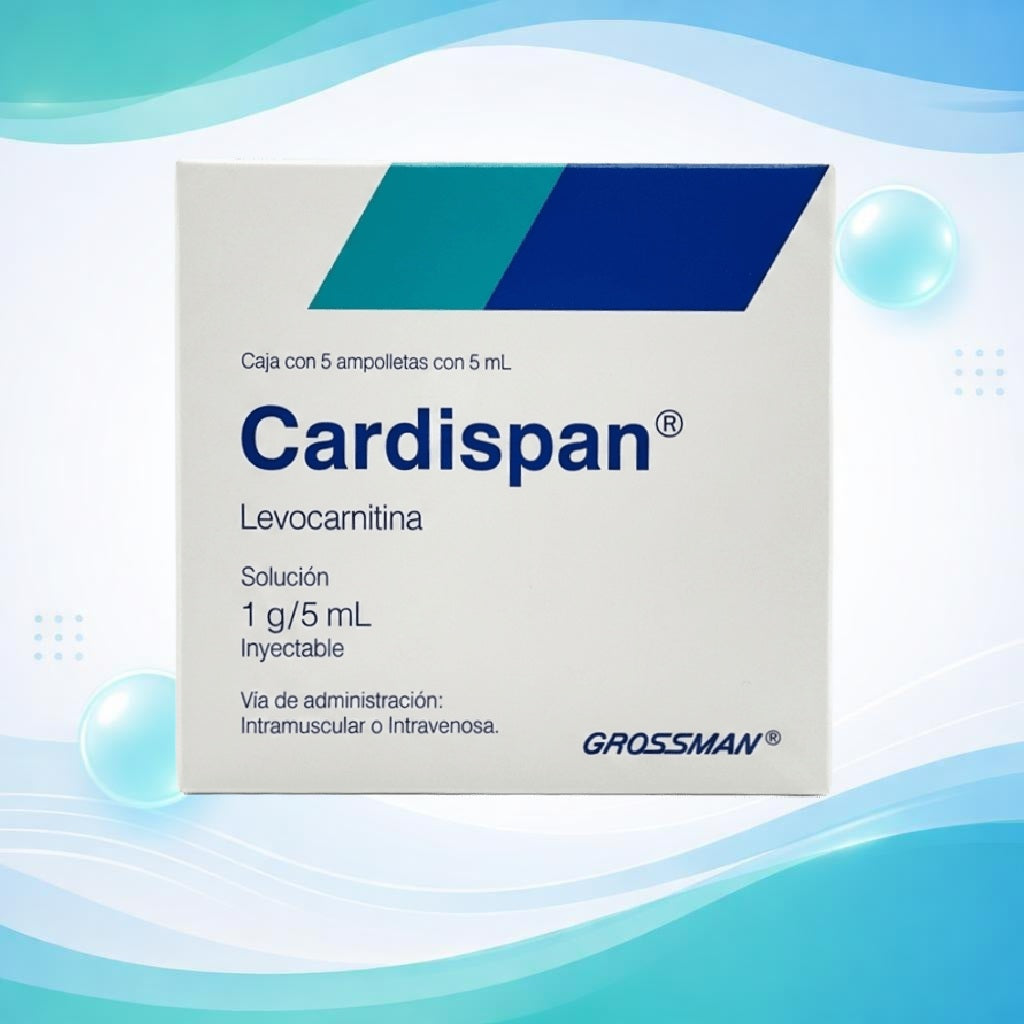 CARDISPAN 1 g/ 5 ml SOL INYECTABLE 5 AMP