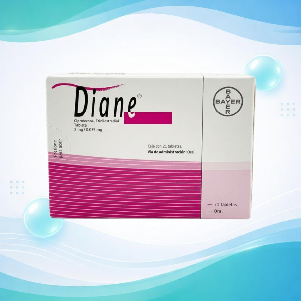 DIANE 2/0.035 MG 21 TABLETAS