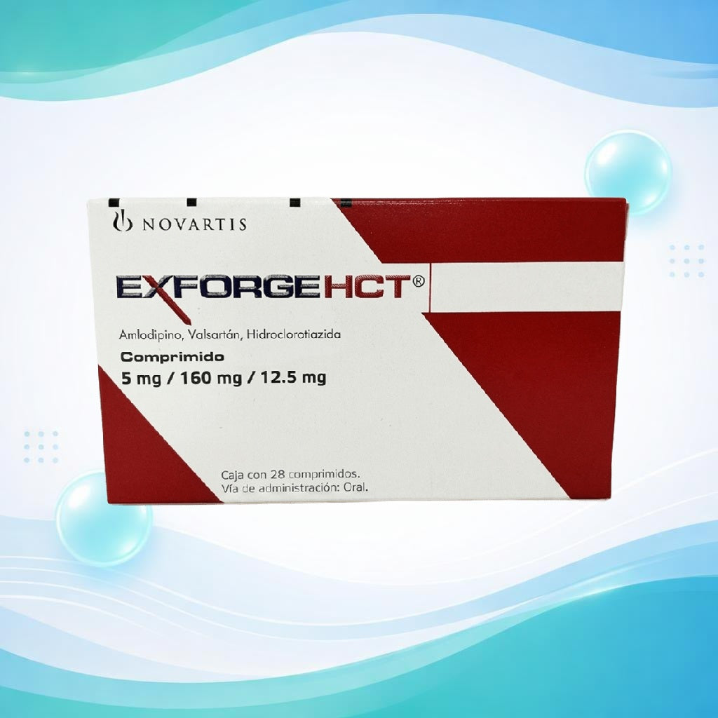 EXFORGE HCT5/160/12.5 MG 28 CPR