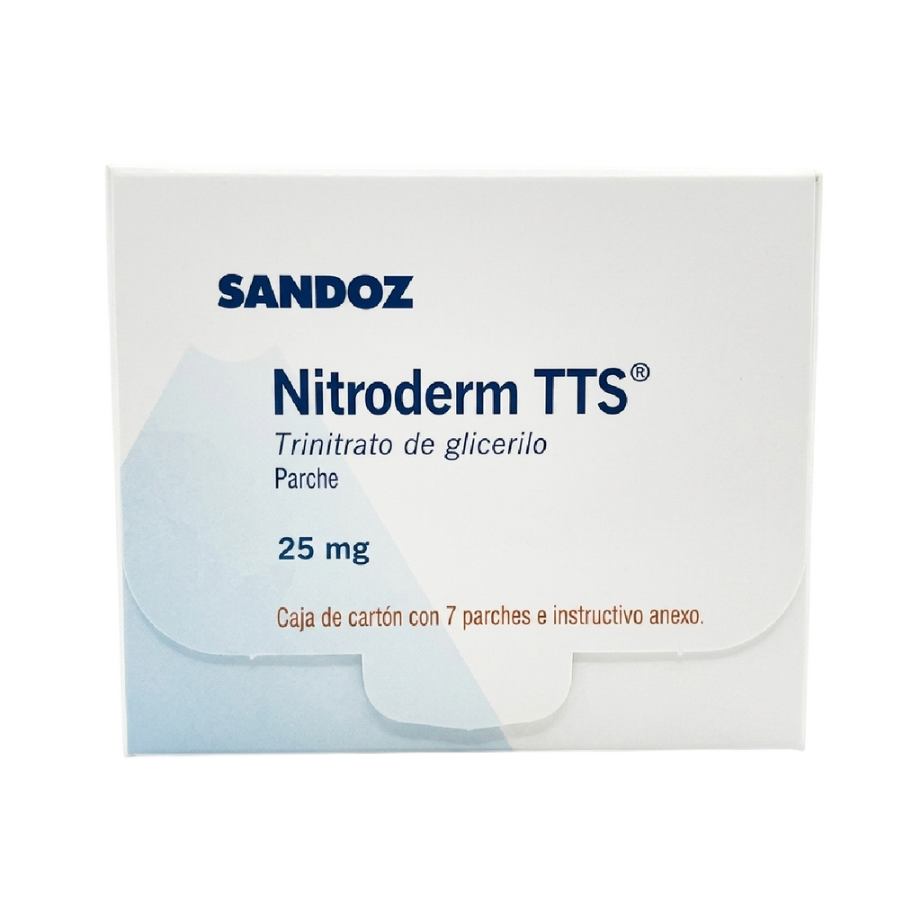 NITRODERM TTS 25/5MG 7 PARCHES