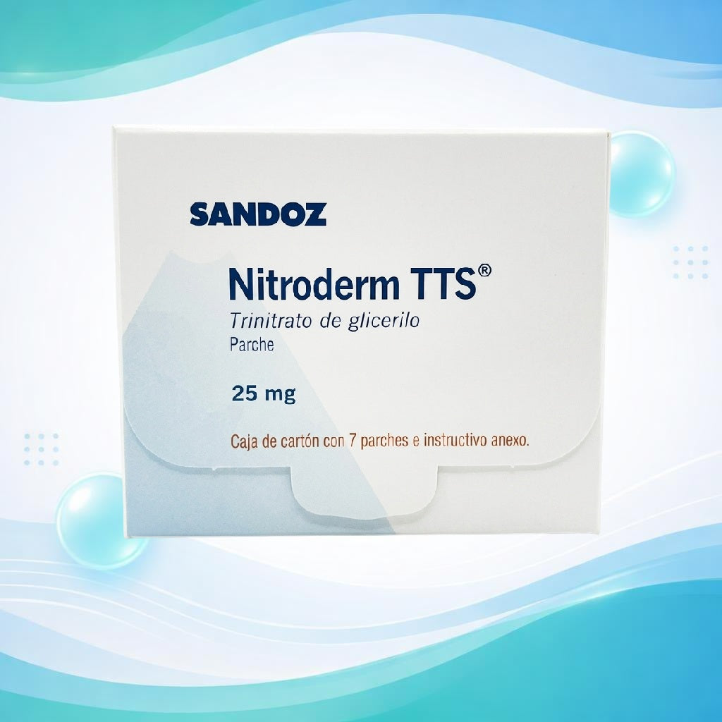 NITRODERM TTS 25/5MG 7 PARCHES