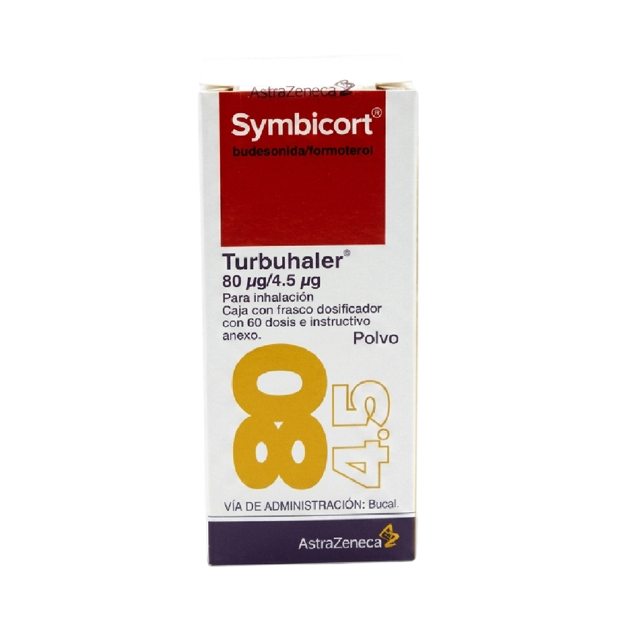 SYMBICORT 80/4.5 MCG PVO 60 DOS