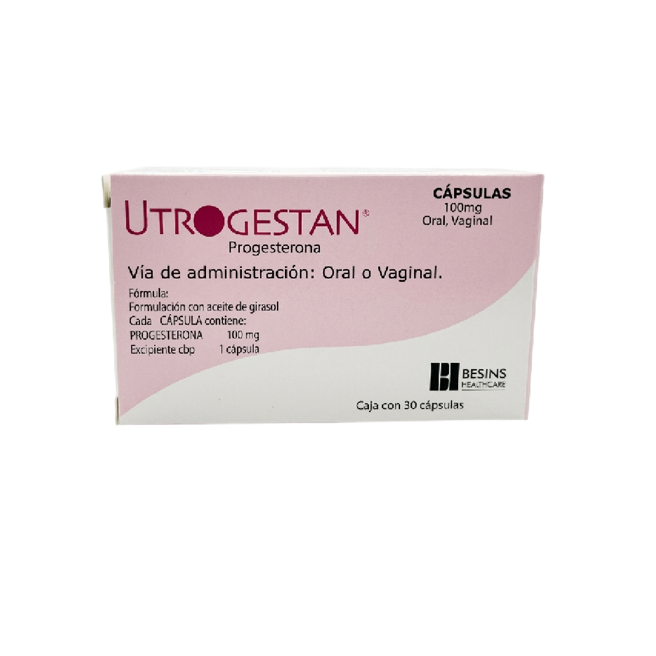 UTROGESTAN 100 mg C/30 CPS